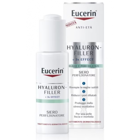 confezione da 30 ml eucerin siero perfezionatore hyaluron filler per rughe e pori dilatati