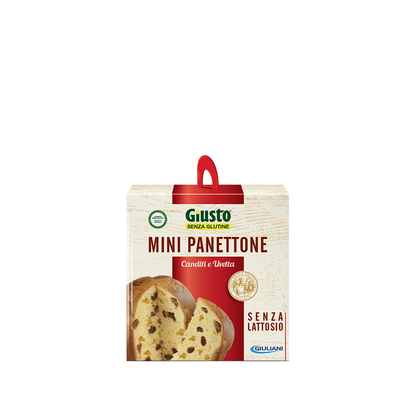 Farmafood Giusto Senza Glutine Mini Panettone Uvetta E Canditi 100 G