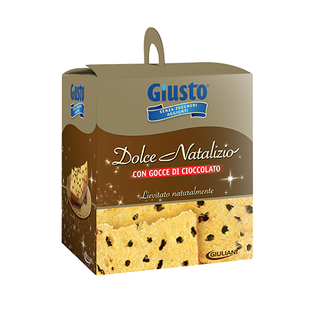 Farmafood Giusto Senza Zucchero Dolce Natalizio Panettone Gocce Cioccolato 600 G