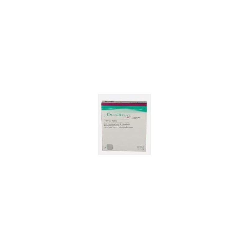 Convatec Italia Medicazione Con Idrocolloidi Sterile Senza Bordo Adesivo Duoderm Cgf 10x10cm 5 Pezzi