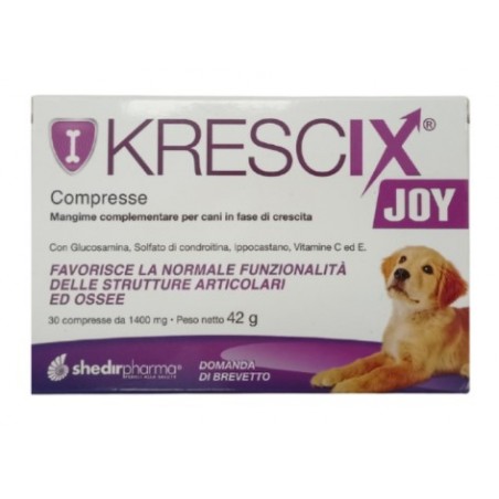 Krescix Joy Integratore per il benessere di ossa e articolazioni del Tuo Cane 30 compresse