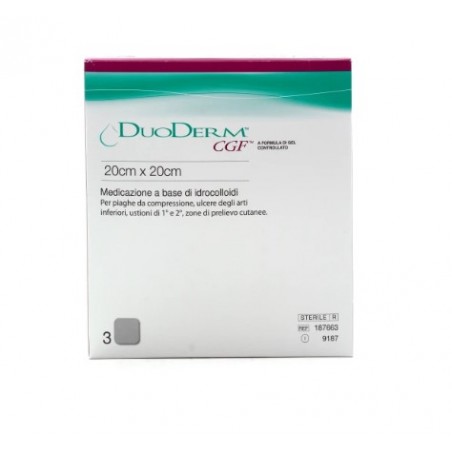 Convatec Italia Medicazione Con Idrocolloidi Sterile Con Bordo Adesivo Duoderm Cgf Ba 20x20 5 Pezzi