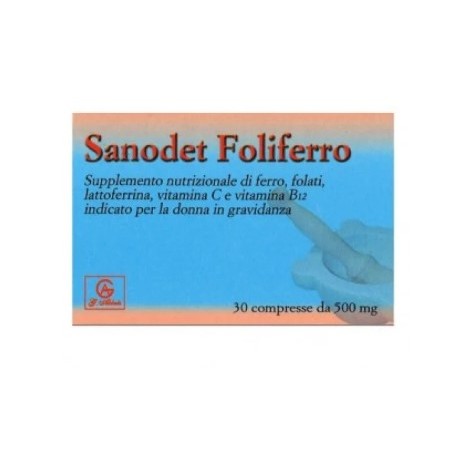 Abbate A&v Pharma Sanodet Foliferro 30 Compresse