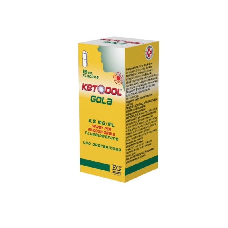 Ketogol gola 2,5 Mg/ml Spray Per Mucosa Orale Flurbiprofene