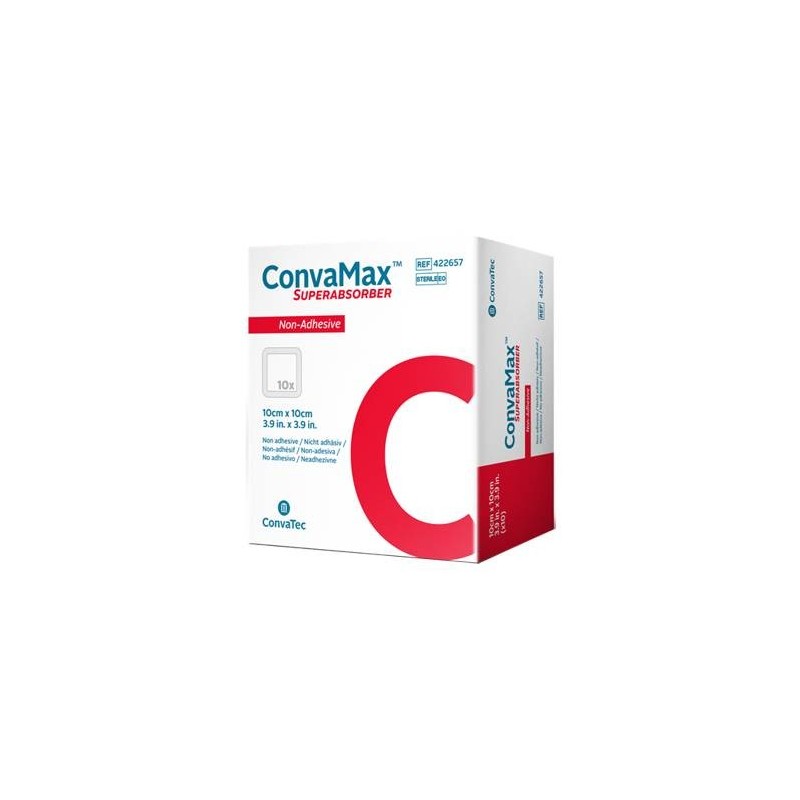 Convatec Italia Medicazione Avanzata Convamax Superabsorber Non-adhesive 7,5 X 7,5 Cm 10 Pezzi