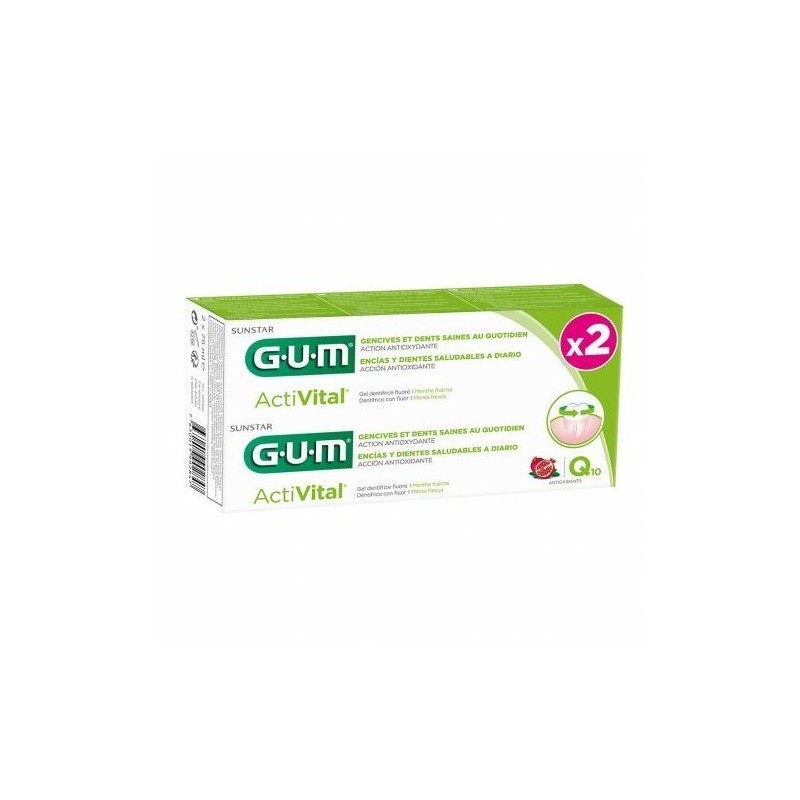 Sunstar Italiana Gum Activital Dentifricio Gel Duo 75 Ml