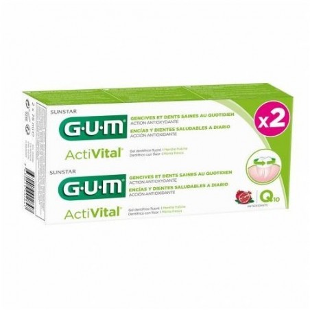 Sunstar Italiana Gum Activital Dentifricio Gel Duo 75 Ml