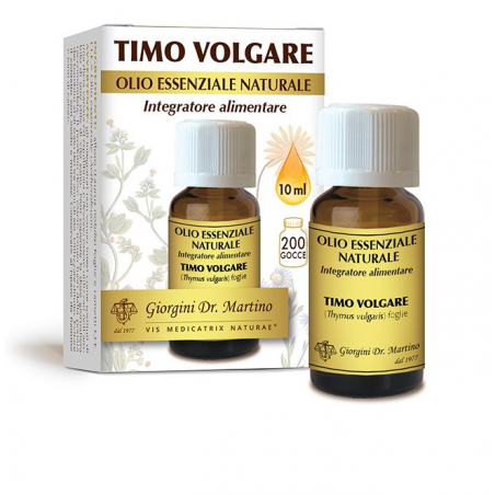 Dr. Giorgini Ser-vis Timo Volgare Olio Essenziale Naturale 10 Ml