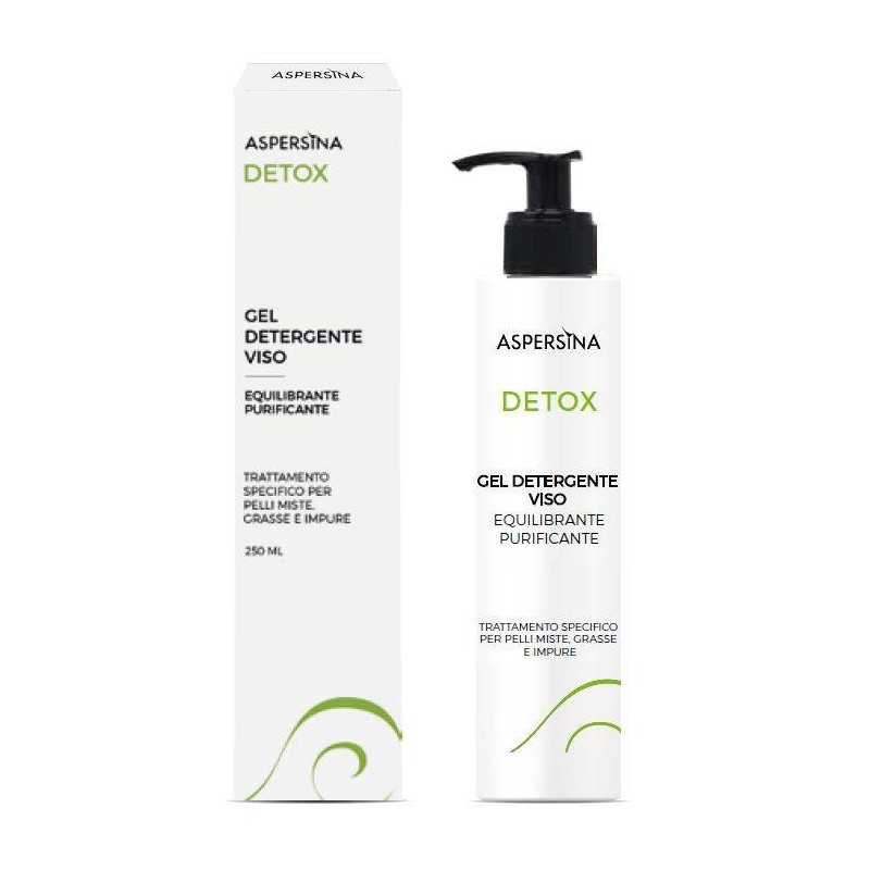 Pharmalife Research Aspersina Detox Gel Detergente Viso 250 Ml