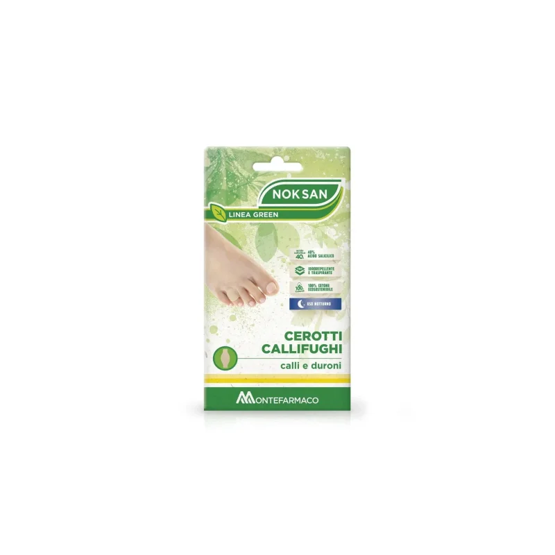 Montefarmaco Cerotto Callifugo Notturno Noksan Green 9 Pezzi