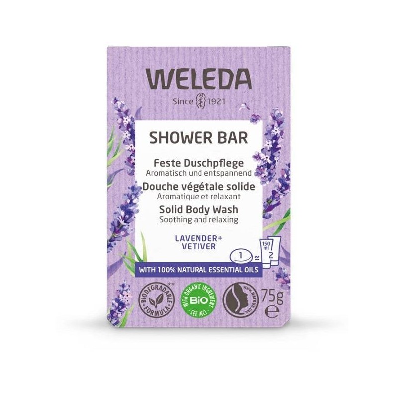 Weleda Italia Bagno Doccia Solido Lavanda + Vetiver 75 G