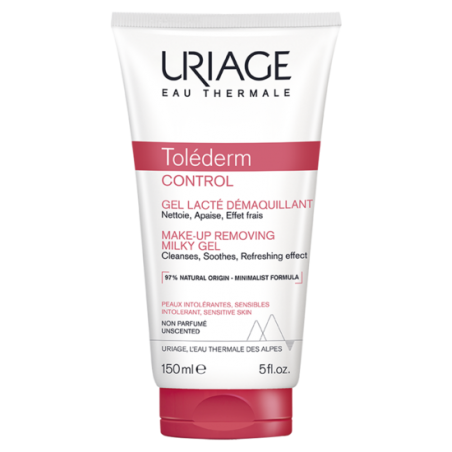 Uriage Tolederm Control Gel Lacte Demaquillant Tubo 150 Ml