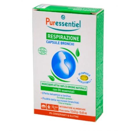 Puressentiel Italia Puressentiel Capsule Bronchi Respirazione 30 Capsule