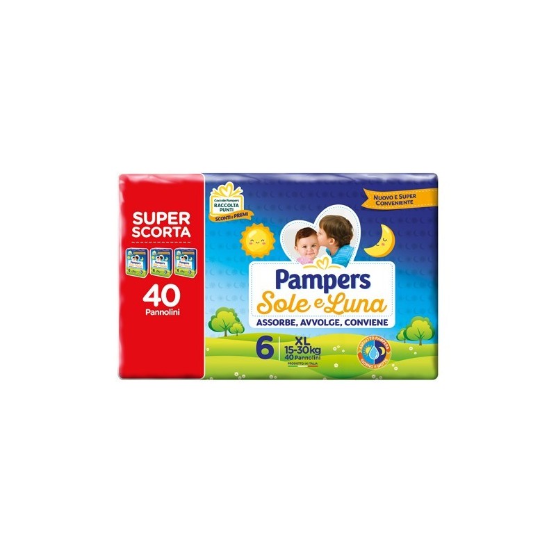 Fater Pampers Sole Luna Trio Xl 40 Pezzi