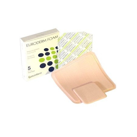 Eurofarm Medicazione In Poliuretano Euroderm Foam Misura 10x10cm 5 Pezzi