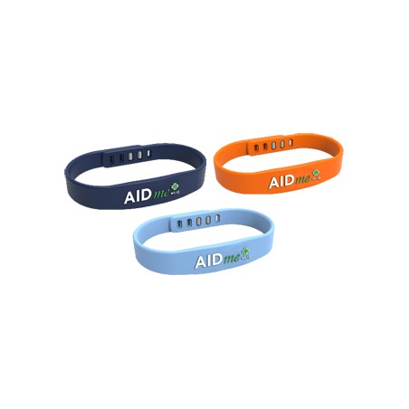 Audens Aidme Bracciale Salvavita Blu Con Sistema Nfc