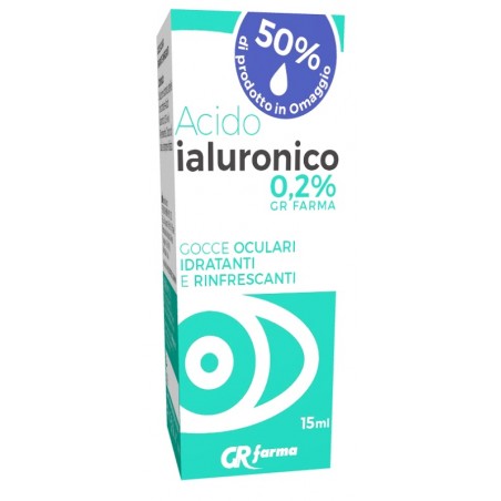 Gr Farma Gocce Oculari Idratanti Rinfrescanti Acido Ialuronico 15 Ml