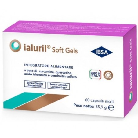 Confezione da 60 Capsule Molli di Ialurit Soft Gels della Ibsa Farmaceutici