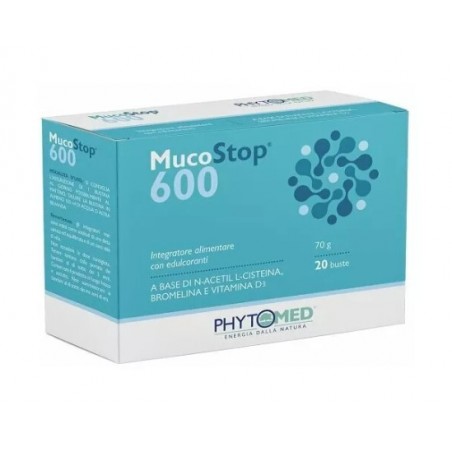 Phytomed Mucostop 600mg 20 Bustine Da 3,5 G