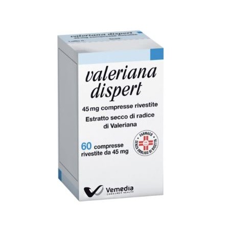 Valeriana Dispert 45 Mg 60 Compresse Rivestite Estratto Secco Di Radice Di Valeriana