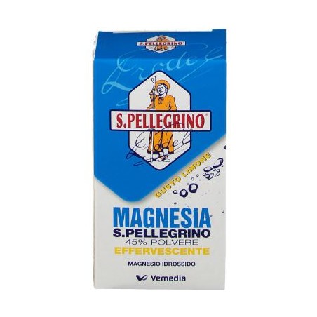 Vemedia Manufacturing B. V. Magnesia S. Pellegrino 45% Polvere Effervescente Magnesio Idrossido