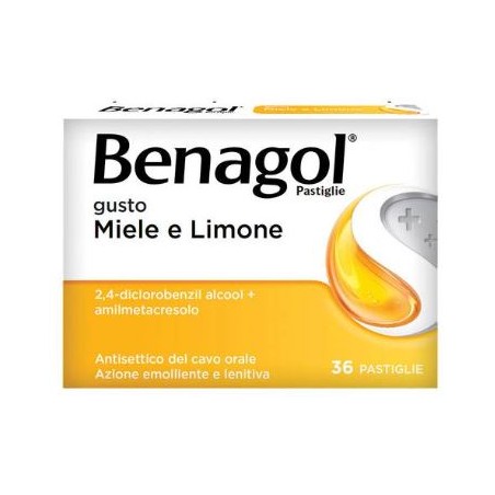 Blister pastiglie di Benagol gusto miele e limone della Reckitt Benckiser