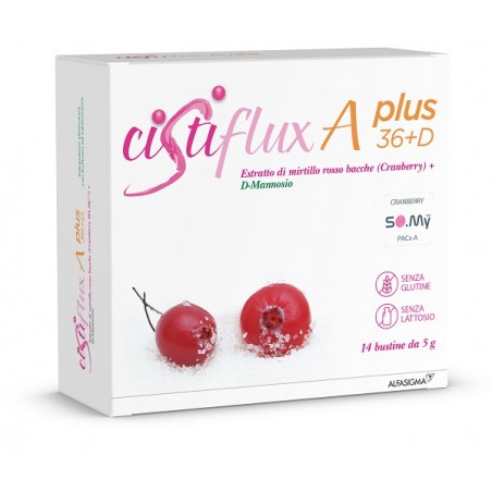 Cistiflux A Plus 36+ D Integratore per le vie urinarie 14 bustine