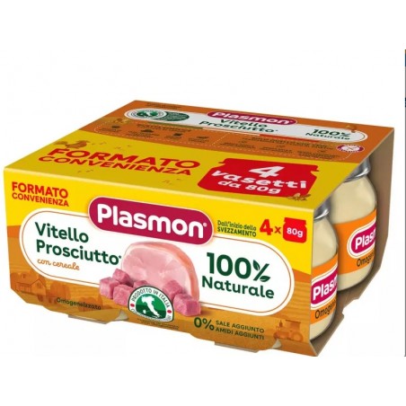 Plasmon Omogeneizzato Vitello - Prosciutto 4 X 80 G