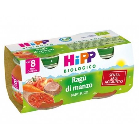 Hipp Italia Hipp Bio Hipp Bio Omogeneizzato Sugo Ragu' Di Manzo 2x80 G