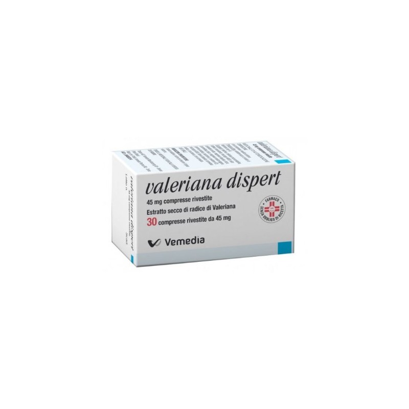 Valeriana Dispert 45 Mg 30 Compresse Rivestite Estratto Secco Di Radice Di Valeriana