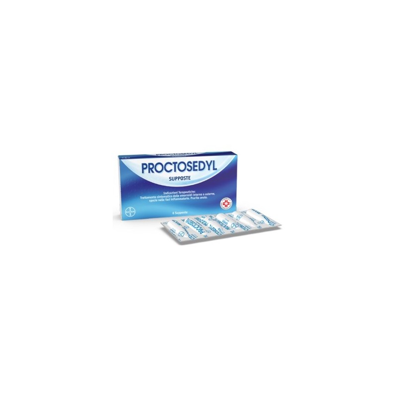 Bayer Proctosedyl Supposte Idrocortisone Acetato, Benzocaina , Esculina, Benzalconio Cloruro