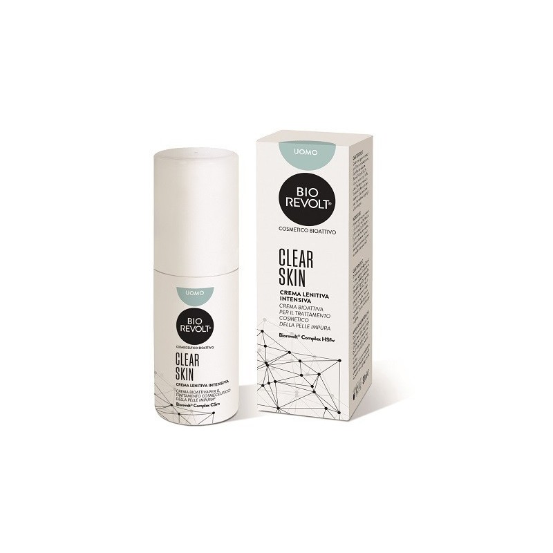 Enzymmanagement Ag Biorevolt Rx Clear Skin Uomo Crema Lenitiva Intensiva Bioattiva Per Pelle Impura 30 Ml