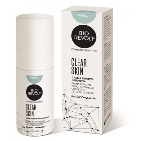 Enzymmanagement Ag Biorevolt Rx Clear Skin Uomo Crema Lenitiva Intensiva Bioattiva Per Pelle Impura 30 Ml