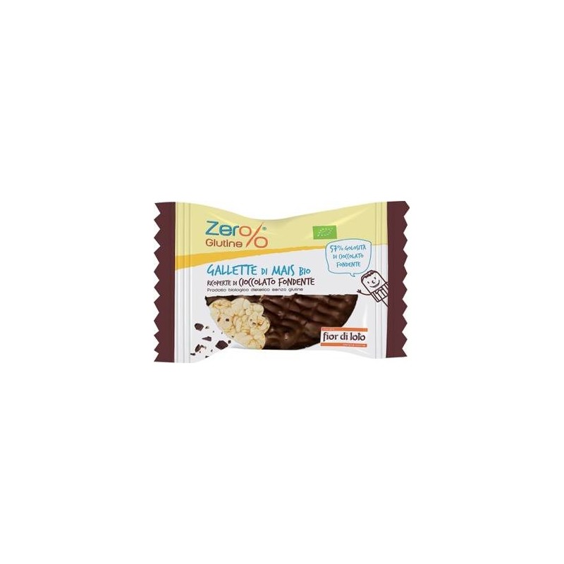 Biotobio Zer% Glutine Gallette Mais Ricoperte Cioccolato Fondente Bio 32 G