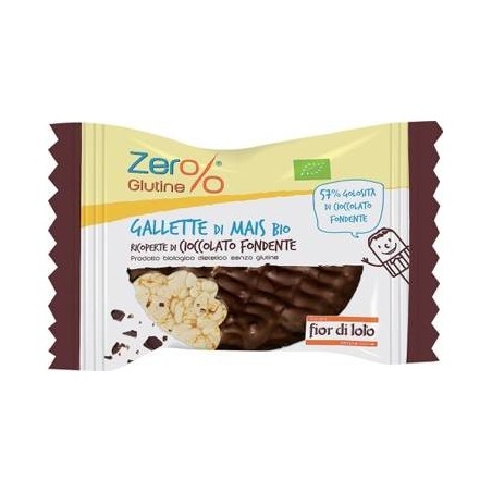 Biotobio Zer% Glutine Gallette Mais Ricoperte Cioccolato Fondente Bio 32 G