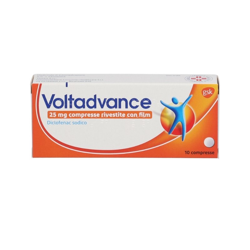 Voltadvance 25 Mg Diclofenac Sodico Compresse Rivestite Con Film 10 cpr