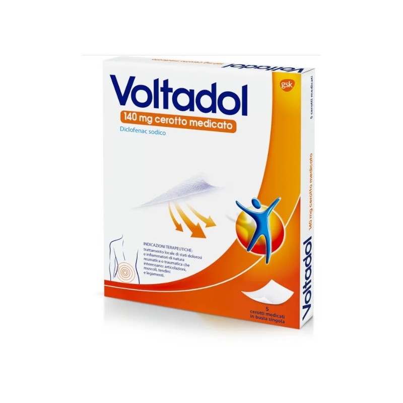 Haleon Italy Voltadol 140 Mg Cerotto Medicato Diclofenac Sodico 5 cerotti