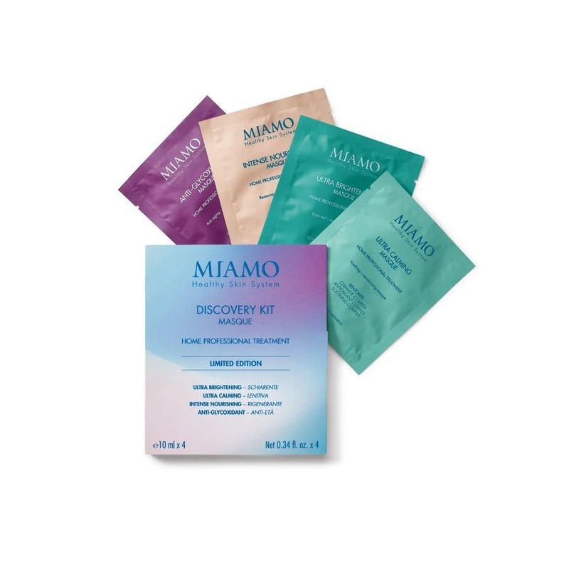 Med Miamo Discovery Box 1 Longevity Plus Intense Nourishing Masque 10 Ml + 1 Anti Glycoxidant Masque 10 Ml + 1 Ultra Calming Mas