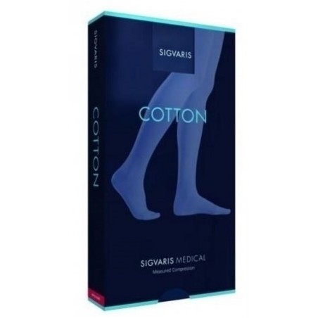 Sigvaris Cotton Ccl1 Gambaletto Lungo Punta Aperta Nature M