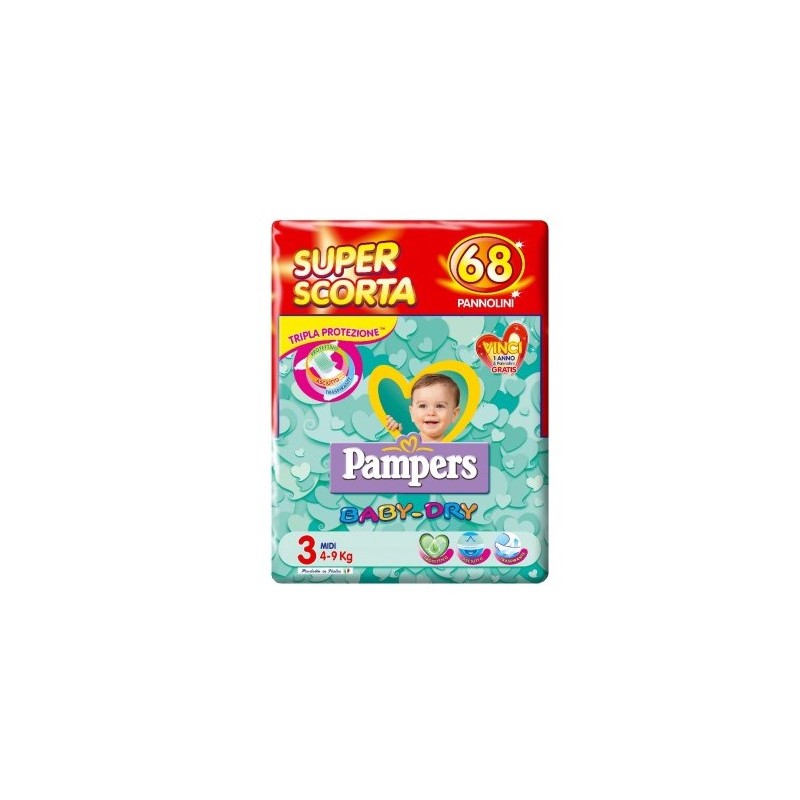 PAMPERS BD SUPERBAG MIDI 68 9222