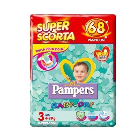 PAMPERS BD SUPERBAG MIDI 68 9222