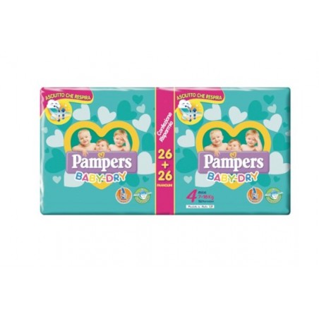 Fater Pampers Baby Dry Downcount Maxi Pd 52 Pezzi