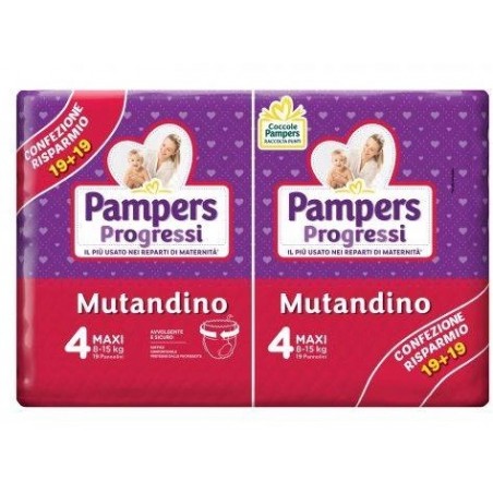 Fater Pampers Progressi Mutandino Maxi 38 Pezzi