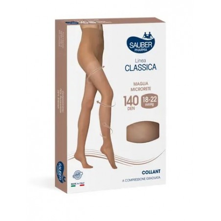 Desa Pharma Sauber Collant 140 Denari Maglia Microrete Neutro Beige 2 Linea Classica