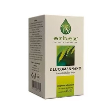 Erbex Glucomannano 100 Capsule 430mg