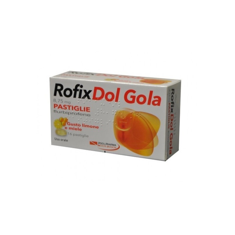 Pool Pharma Rofixdol Gola 8,75 Mg Pastiglie Gusto Limone E Miele Flurbiprofene