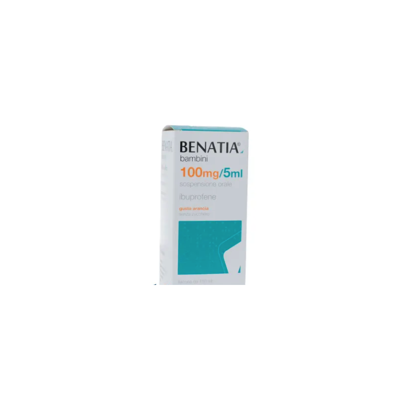 Benatia Bambini 100mg/5ml Sospensione Orale Gusto Arancia Senza Zucchero 150 ml