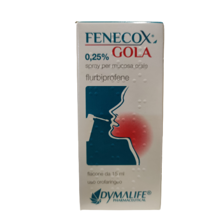 Fenecox gola 0,25% Spray Per Mucosa Orale 15 ml