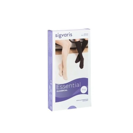 Sigvaris 701 Cl1 Top Fine Gambaletto Lungo Punta Aperta Crispa L Plus 1 Paio