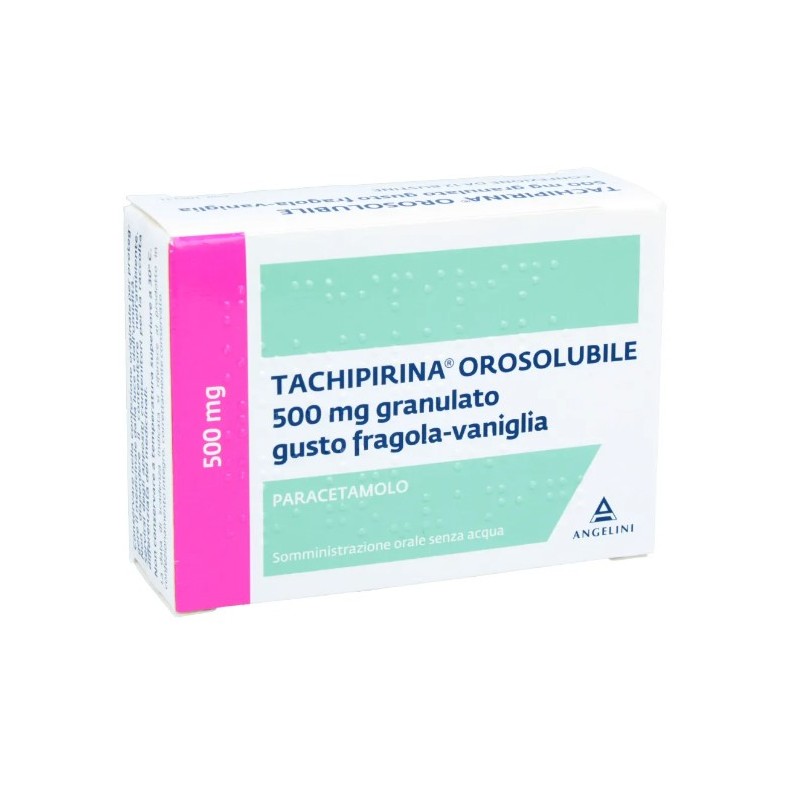 Tachipirina Orosolubile 500 Mg Paracetamolo granulato gusto fragola e vaniglia